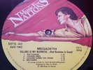 MEGADETH uk 1985 KILLING IS MY BUSINESS..THRASH METAL ( MFN 46 )EX/NM