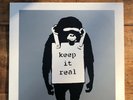 Banksy DJ DM Keep It Real / Laugh Now 12in Vinyl Art Limited #0427/1000 Silver