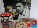 ELVIS PRESLEY Heartbreak Hotel Record,1956, 45 RPM, plus  Buttons and Gum