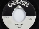 Garage Psych 45 JAMES Right Time CALLIOPE VG+ Unknown? HEAR