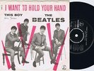 THE BEATLES I Want To Hold Your Hand Danish 45PS 1963 Black Parlophone