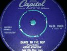 GENE VINCENT Dance To The Bop 1957 UK 7