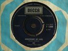 1967 UK DECCA 45 ICE ANNIVERSARY (OF LOVE) c/w SO MANY TIMES PROG PSYCHE EX+