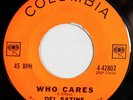 HEAR IT 60's Doo-Wop 45 rpm record The Del Satins 