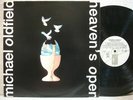 Mike Oldfield Heaven's Open 1991 LP Lyric W/Insert EX+   NM