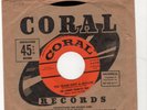 ROCKABILLY-JOHNNY BURNETTE TRIO-CORAL 61719-THE TRAIN KEPT A-ROLLIN'/HONEY HUSH