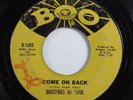 Crossover Soul 45 BROTHERS OF SOUL Come On Back BOO HEAR