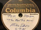 JAZZ 12” MIles Davis “The Man The Horn” Columbia ACETATE in VG++ RARE 1981