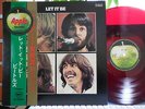 BEATLES LET IT BE JAPAN Red vinyl green / gold double Obi AP-80189