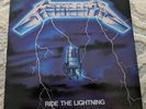 Metallica - Ride The Lightning LP 1984 Elektra vinyl record speed thrash metal