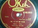 VG+ VICTORIA SPIVEY: T.B. Blues / No. 12 Let Me Roam 78rpm on Okeh