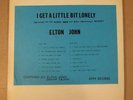 Elton John LP Record Album I Get A Little Bit Lonely Early Demos Appy Records