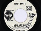Northern Soul 45 - Cindy Scott - I Love You Baby - Veep - mp3