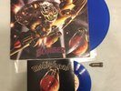 Motörhead BOMBER BLUE VINYL LP SIGNED BY ALL MEMBERS (PLUS SINGLE AND PIN BADGE)