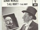 LATIN TITTYSHAKER w PICTURE SLEEVE - SENOR WENCES - S-ALL RIGHT ? -HEAR 1959 JOY