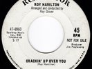 Northern soul ROY HAMILTON Crackin' Up Over You HEAR