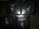 KISS ACE FREHLEY GENE SIMMONS PETER CRISS PAUL STANLEY 4 PICTURE DISC LP VINYL