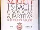 Szigeti Bach Sonatas and Partitas for Violin Solo Vanguard nm-