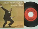 Northern Soul JUNIOR LEWIS Hear What I Say COLUMBIA Picture Sleeve VG+ 45 HEAR
