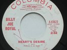 Northern Soul BILLY JOE ROYAL Heart's Desire COLUMBIA white label promo 45 HEAR