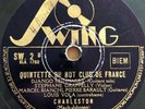DJANGO Reinhardt 78 Tours RPM Swing 2 Charleston Gypsy Jazz Guitar Record E-