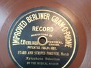 Stars and Stripes Forever. Improved Berliner Gram-o-phone shellac disc 78 RPM