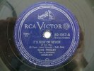 Elvis Presley It's Now or Never Rare 78 RPM BRAZIL 1962 Rock'n Roll