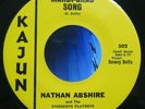 Nathan Abshire-Mardi Gras Song/Gabriel Waltz-Rare Cajun 45-Kajun 502-Near Mint