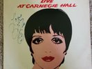 LIZA MINNELLI Live at Carnegie Hall LP ANDY WARHOL COVER Signed By Liza, Altel