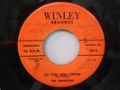 The PARAGONS So You Will Know/ Doll Baby 45 WINLEY 1st Press W-240-A 45/ 240 B