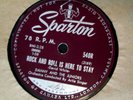 78 RPM DANNY & THE JUNIORS 1958 “ROCK & ROLL IS HERE TO STAY/SCHOOL BOY ROMANCE