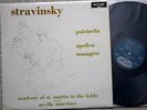 Argo ZRG 575 OVAL Stravinsky Pulcinella Apollon Musagete Marriner Stereo NM LP