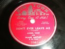 Rare 54 R&B Blues Stomper ANGEL FACE w FRANK MOTLEY & his Crew 78 Big Town 114