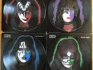4 KISS Picture Discs LPs Paul Stanley Gene Simmons Ace Frehley Peter Criss 1978