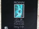 Devy ERLIH / PAGANINI 24 Caprices VIOLIN Solo CULT 2LP on Ades FRANCE Ed.1 NM