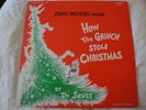 ZERO MOSTEL READS HOW THE GRINCH STOLE CHRISTMAS VINYL LP 1975 RANDOM HOUSE EX