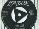 MARV JOHNSON - COME TO ME / WHISPER  LONDON TRI-CENTRE 1958  FIRST US TAMLA 45