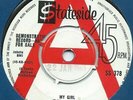 THE TEMPTATIONS - MY GIRL / NOBODY BUT MY BABY RED/WHITE STATESIDE DEMO SS 378