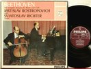 Philips maroon labels Rostropovich Richter Beethoven cello sonatas 835 182/83 AY