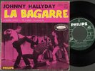 JOHNNY HALLYDAY EP original version 2  la bagarre  432 852  rose  SPP PARIS