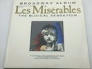 Les Miserables Original Broadway Cast Album Double Vinyl LP with Lyrics