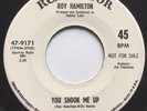 RARE ( NORTHERN SOUL 45 ) 1967 - ROY HAMILTON - YOU SHOOK ME UP (promo) NM
