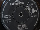 BEATLES 1968 UK EXPORT Parlophone 45 - Hey Jude DP 570 W/ Picture Sleeve