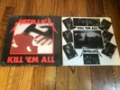 Metallica “Kill ‘em All” 1983 elektra vinyl lp record