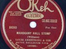 LOUIS ARMSTRONG: Mahogany Hall Stomp OKEH 8680 Electric 78 E- Rare Jazz