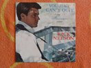 RICK NELSON You Just Can't Quit 45 rpm PICTURE SLEEVE ONLY Decca 1966