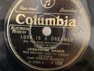 JOSEPHINE BAKER Columbia (J) Love is a Dreamer/King for a Day (1930) E-