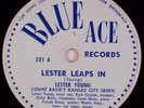LESTER YOUNG: Leaps In w/ Count Basie BLUE ACE 201 Jazz 78 E+ Superb