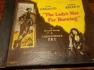 CHRISTOPHER FRY  THE LADY'S NOT FOR BURNING  2-LP Vinyl  RARE DL 9508 - Set-1951