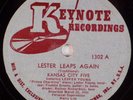 KANSAS CITY FIVE: Lester (Young) Leaps Again KEYNOTE 12” Jazz 78 N-/E+ Superb